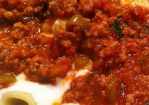 KIYMA SOSLU MAKARNA