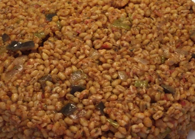 PATLICANLI BULGUR PİLAVI