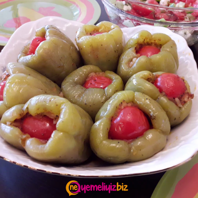 ZEYTİNYAĞLI BİBER DOLMASII