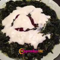 ZEYTİNYAĞLI ISPANAK  YEMEĞİ
