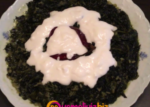 ZEYTİNYAĞLI ISPANAK  Yemeği 