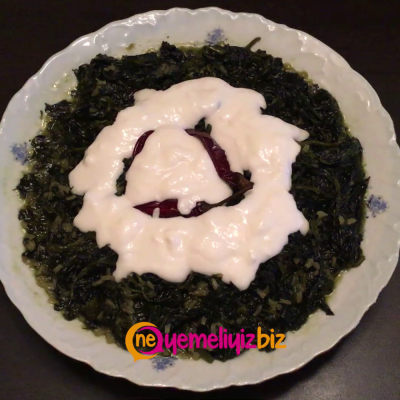 ZEYTİNYAĞLI ISPANAK  YEMEĞİ